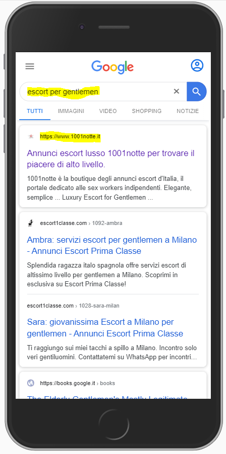 Ricerca Escort Per Gentlemen